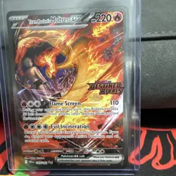 Pokemon TCG Team Rocket's Moltres ex Sv10 Destined Rivals 229/182 SIR Holo FA - Image 1