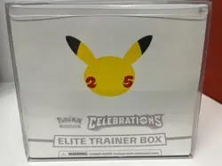 Pokemon TCG Elite Trainer Box ETB 25th Anniversary Celebrations Sealed w/Case 820650809439 - Image 1