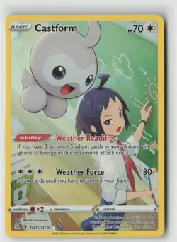 Castform TG11/TG30 Holo Lost Origin Trainer Gallery Pokemon NM - Image 1