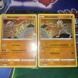 Hitmonlee 011 + Hitmonchan 012 /034 CLV – Pokemon TCG Classic Collection – NM - Image 1