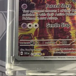 Pokemon Drowzee 210/198 SV01 Scarlet & Violet Illustration Rare Holo in Mag - Image 3