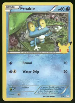 Froakie 022/025 Promo McDonald's 25th Anniversary Promos Pokemon Holo Near Mint - Image 1
