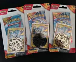 3 Pokemon Scarlet & Violet—Surging Sparks 1-Pack Blister Pachirisu Promo Coin - Image 1