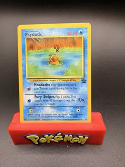 Psyduck Black Star Promo 20 WOTC Pokemon TCG Vintage 2000 Nintendo LP - Image 1