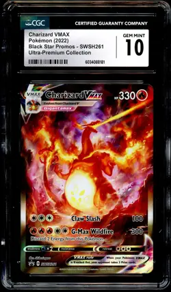 CGC 10 GEM MINT Charizard VMAX SWSH261 FULL ART PROMO SWSH 261 Pokemon Card 181 - Image 2