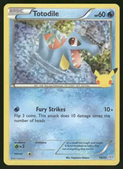 Totodile 018/025 Promo McDonald's 25th Anniversary Promos Pokemon Holo Near Mint - Image 1
