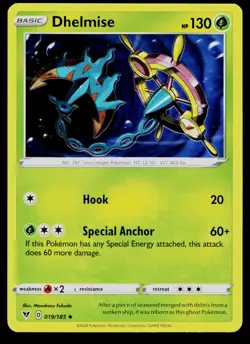 DHELMISE 019/185 UNCOMMON VIVID VOLTAGE POKEMON NM - Image 1