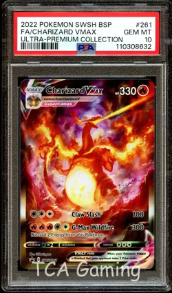 PSA 10 GEM MINT Charizard VMAX SWSH261 FULL ART PROMO SWSH 261 Pokemon Card 632 - Image 1