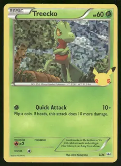 Treecko 003/025 Promo McDonald's 25th Anniversary Promos Pokemon Holo Near Mint - Image 1