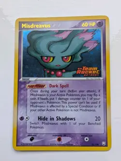 Misdreavus 25/109 - Ex Team Rocket Returns Stamped - NM Reverse Holo - Pokemon - Image 1