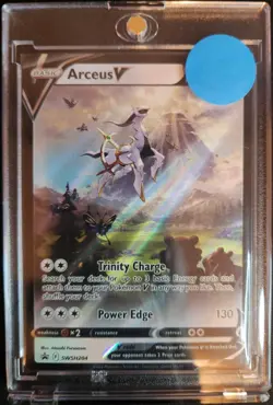 Pokemon TCG Arceus V Promo Holo SWSH Sword & Shield SWSH204 - Image 1