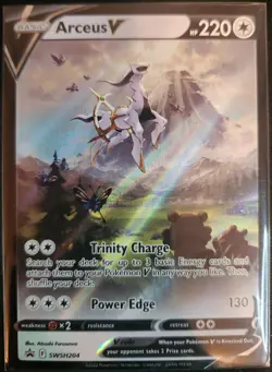 Pokemon TCG Arceus V Promo Holo SWSH Sword & Shield SWSH204 - Image 2