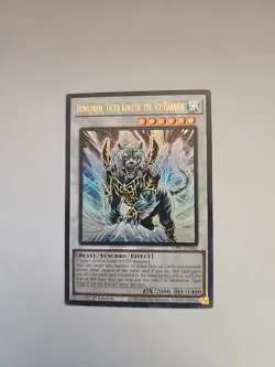 Yu-Gi-Oh! Dewloren, Tiger King of the Ice Barrier 1st Ed. SDFC-EN042 Ultra Rare - Image 1