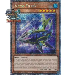Yugioh! 1x Abyss Shark RA03-EN030 Quarter Century Secret Rare 1st Ed NM - Image 1