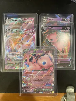 Pokemon Cards Mew EX V VMAX Lot Pristine 114/264, 113/264, 151/165 - Image 1