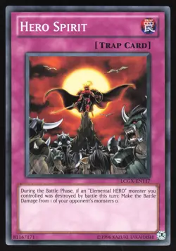 Hero Spirit - LCGX-EN117 - Common - Unlimited Yugioh - Image 1