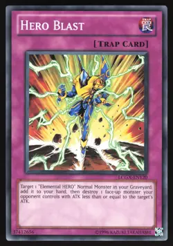 Hero Blast - LCGX-EN120 - Common - Unlimited Yugioh - Image 1