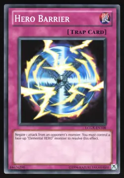 Hero Barrier - LCGX-EN108 - Common - Unlimited Yugioh - Image 1