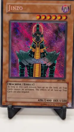 Yu-Gi-Oh Jinzo PSV-000 Unlimited - Secret Rare Reverse Foil Misprint (LP) - Image 2