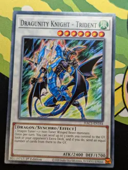 Dragunity Knight - Trident HAC1-EN164 - Common YuGiOh TCG Card - Image 1