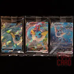 💧3 cards SET | Vaporeon VMAX CSHC-006/009 Pokemon Card Chinese - Image 1