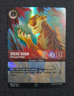 Disney Lorcana RoTF Floodborn Enchanted Shere Khan Menacing Predator EN NM Rare - Image 2