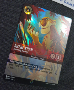 Disney Lorcana RoTF Floodborn Enchanted Shere Khan Menacing Predator EN NM Rare - Image 3