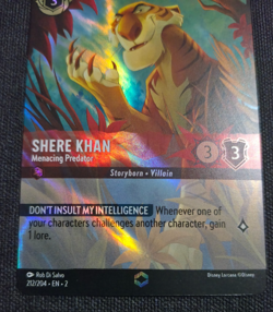 Disney Lorcana RoTF Floodborn Enchanted Shere Khan Menacing Predator EN NM Rare - Image 5