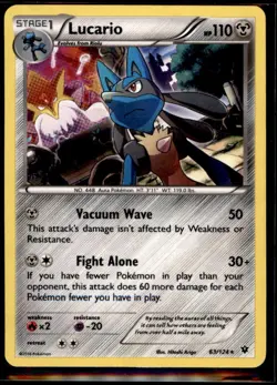 Pokemon TCG - Lucario - 63/124 (Cosmos Holo) Promo Miscellaneous Cards & Product - Image 1