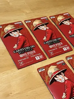 LOT 5x Bandai One Piece Card Game OP-13 Carrying On His Will Booster Packs ENG - Image 5