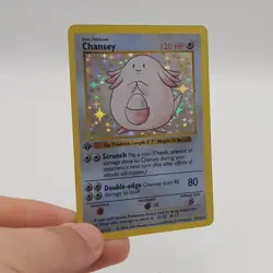 VINTAGE ORIGINAL POKEMON CARD CHANSEY HOLO #3/120 (UNGRADED) RARE - Image 2