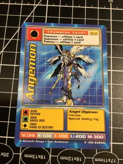 Angemon #ST-14 1st Edition Digimon Card - Image 1