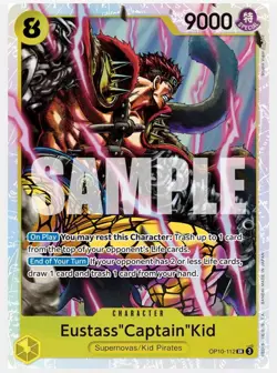 Eustass Captain Kid - OP10-112 SR Royal Blood - ONE PIECE Card Game - English - Image 1