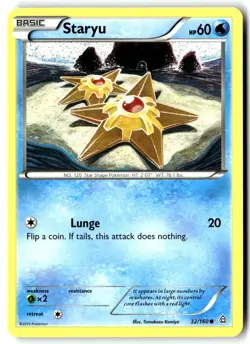 Staryu 32/160 Common Primal Clash Pokemon Lightly Played - Image 1