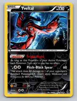 Yveltal 94/162 Rare BREAKthrough Pokemon Reverse Holo NM - Image 1