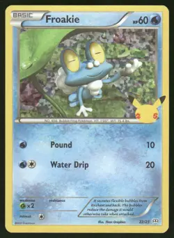 Froakie 022/025 Promo McDonald's 25th Anniversary Promos Pokemon Holo Near Mint - Image 1