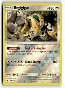 Regigigas 84/111 Holo Rare Crimson Invasion Pokemon Reverse Holo Near Mint - Image 1