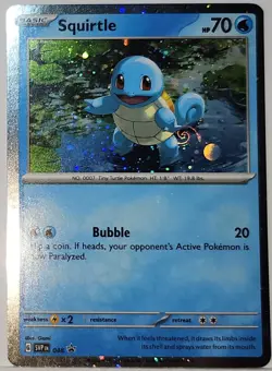 HD Fart Swirl 🌀 Squirtle 048 Cosmos Holo Bleed Error Rare Pokemon TCG ✨ - Image 1