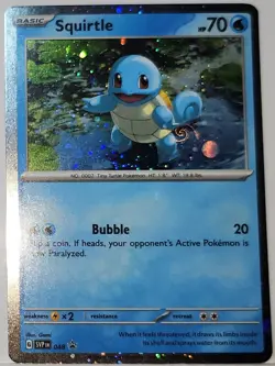 HD Fart Swirl 🌀 Squirtle 048 Cosmos Holo Bleed Error Rare Pokemon TCG ✨ - Image 3