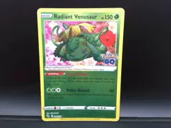Radiant Venusaur Holo Radiant Rare Pokemon GO 004/078 NM - Image 1