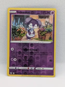 INDEEDEE 086/195 C SILVER TEMPEST POKEMON REVERSE HOLO NM/M - Image 1