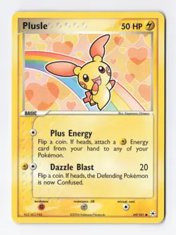 Plusle 69/101 Common Regular Hidden Legends Vintage Pokemon TCG Card LP/NM - Image 1