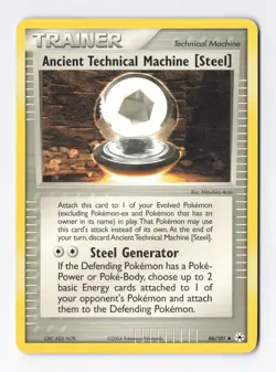 Ancient Technical Machine Steel86/101 Uncommon Hidden Legends Pokemon Card NM - Image 1