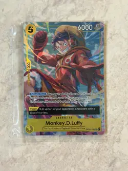 One Piece Monkey D Luffy OP07 Sealed Promo w/ Roronoa Zoro OP07 Sealed Promo - Image 1
