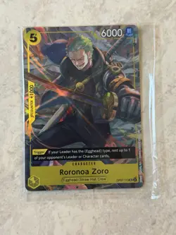 One Piece Monkey D Luffy OP07 Sealed Promo w/ Roronoa Zoro OP07 Sealed Promo - Image 2