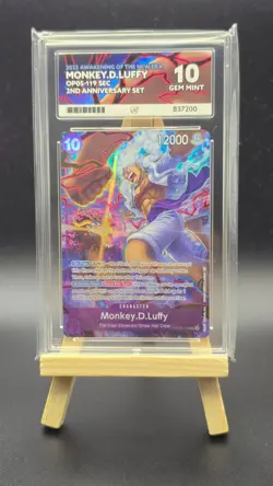 One Piece - Monkey.D.Luffy - 2nd Anniversary Set OP05-119 One Piece - ACE 10 - Image 1