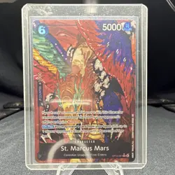 Bandai St. Marcus Mars OP13-091 Carrying On His Will Rare Foil Alt Art Blocker - Image 1