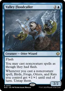 Valley Floodcaller -Foil Near Mint MTG Bloomburrow - Image 1