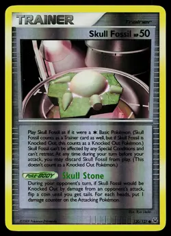 Pokemon Card - Skull Fossil Platinum 120/127 Common Reverse Holo - Image 1