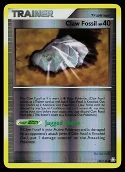 Pokemon Card - Claw Fossil Legends Awakened 138/146 Reverse Holo Common - Image 1